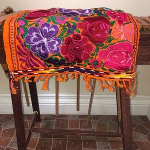 Flower Embroider Table Center piece